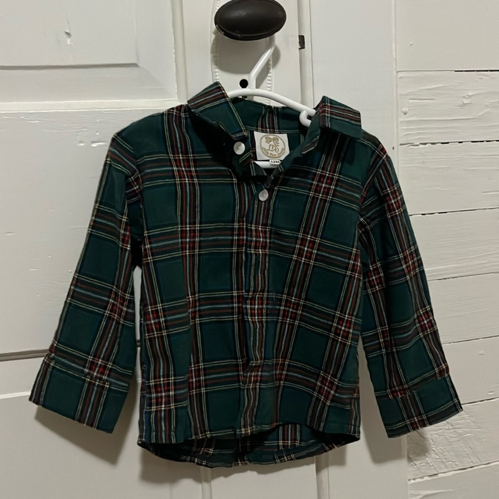 Little Bear Smocks 12M Plaid Button Down